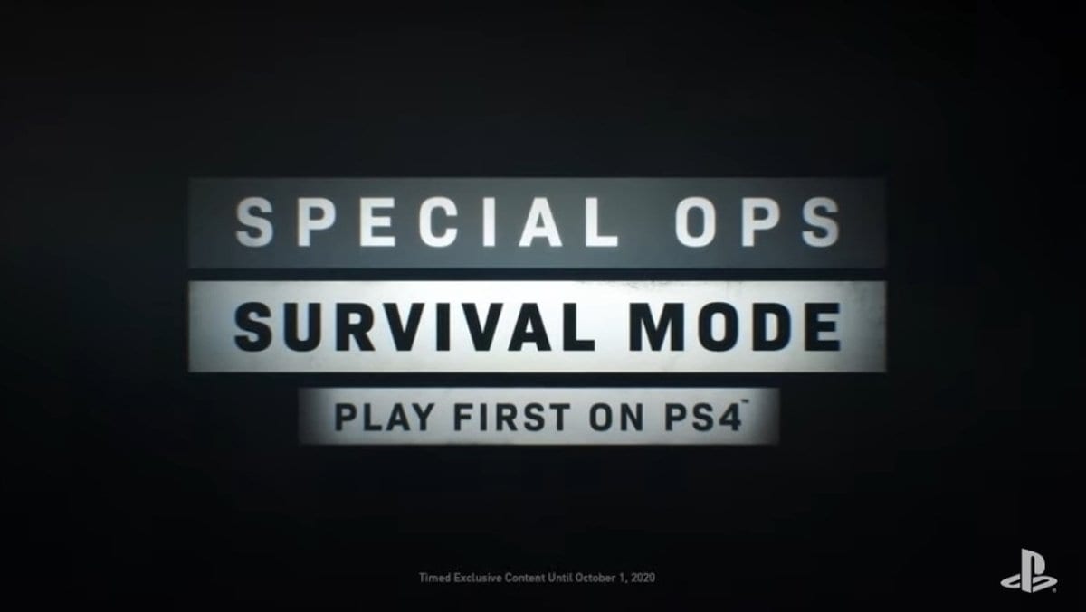 , La modalità Survival di Spec Ops in Modern Warfare sarà esclusiva PS4 per un anno