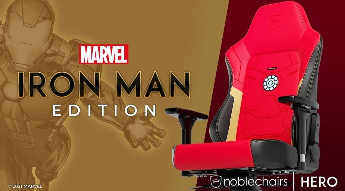 noblechairs HERO Gaming Chair Iron Man Edition